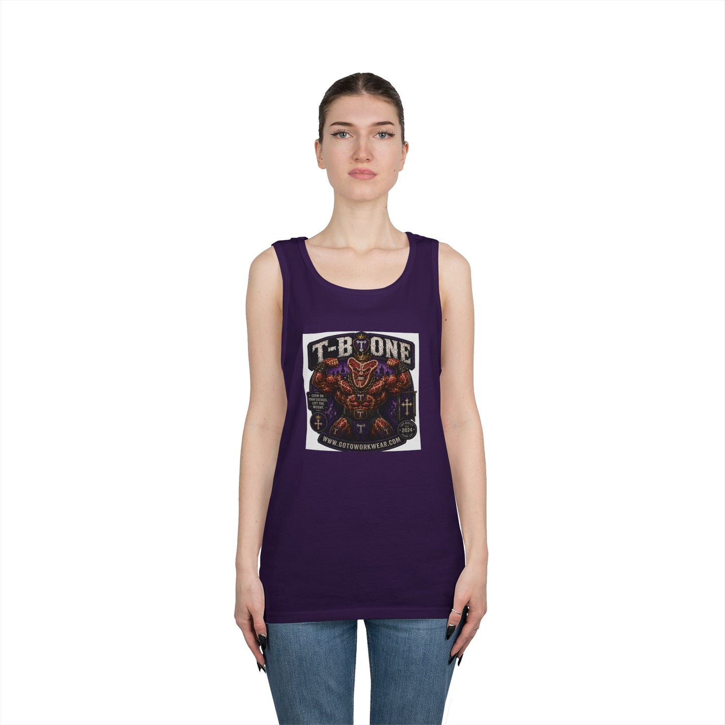 T-Bone "Chew on Your Excuses, Lift the Weight" - Tank Top