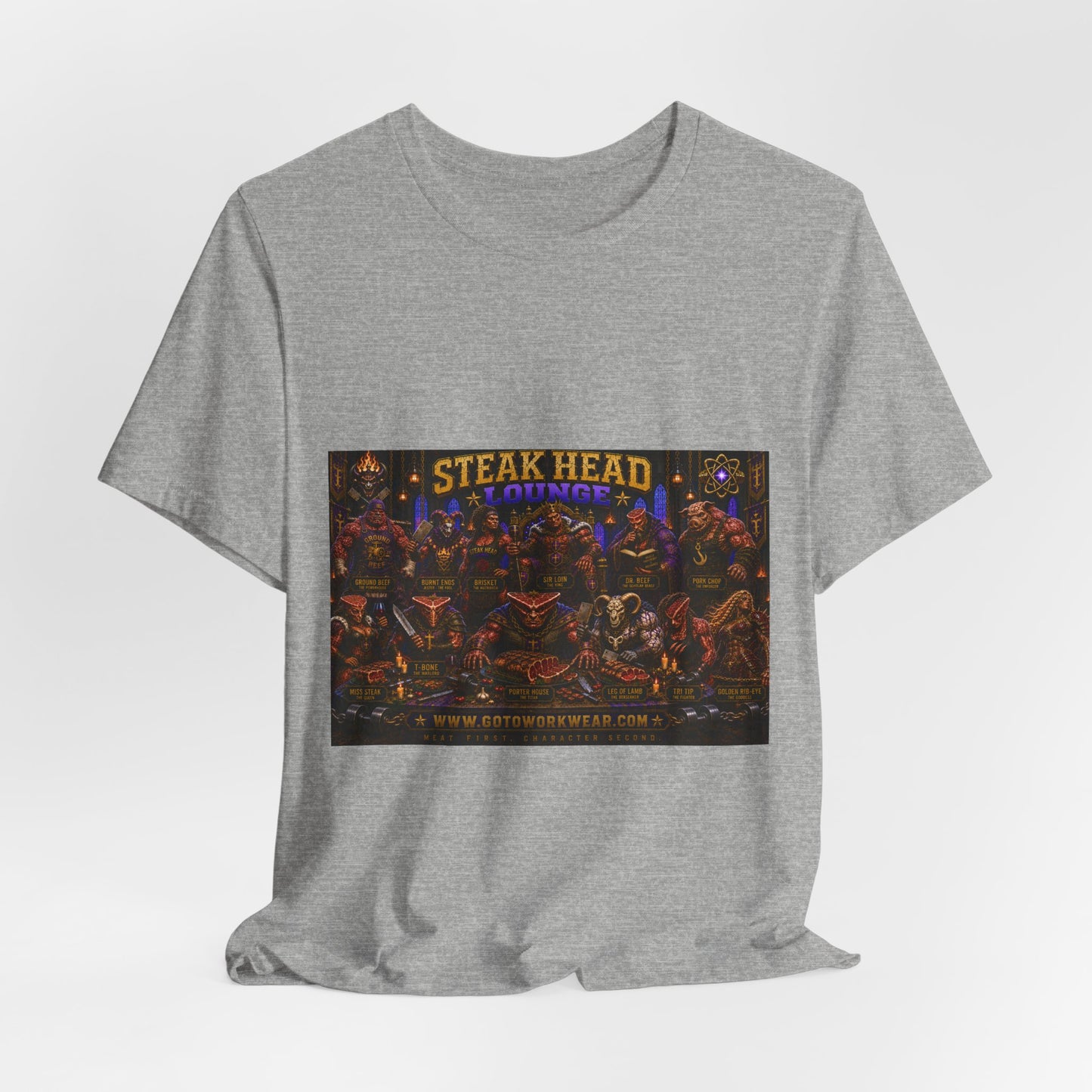 Steak Head Lounge ALL - "The strongest thing in the gym is not muscle—  It is the decision to return tomorrow." - Graphic Tee