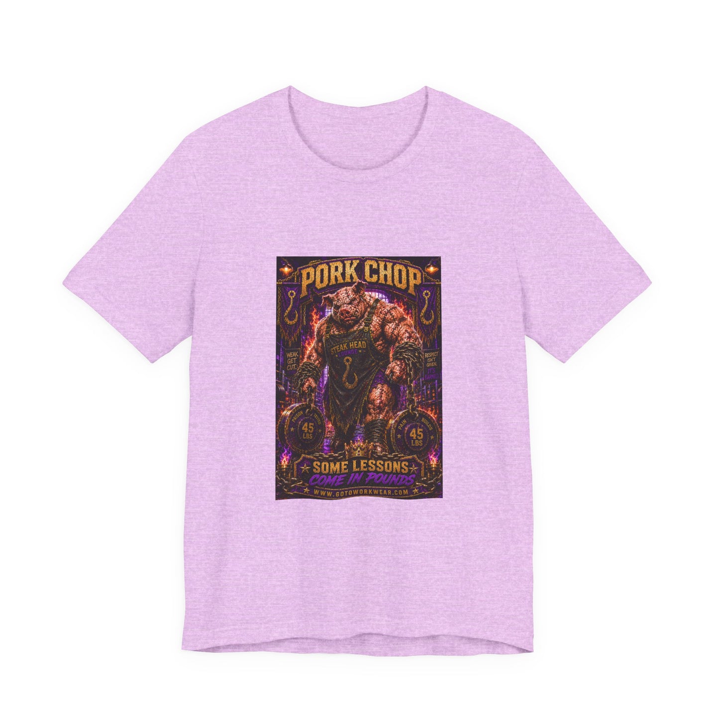 Pork Chop "Some Lessons Come in Pounds" - Graphic Tee