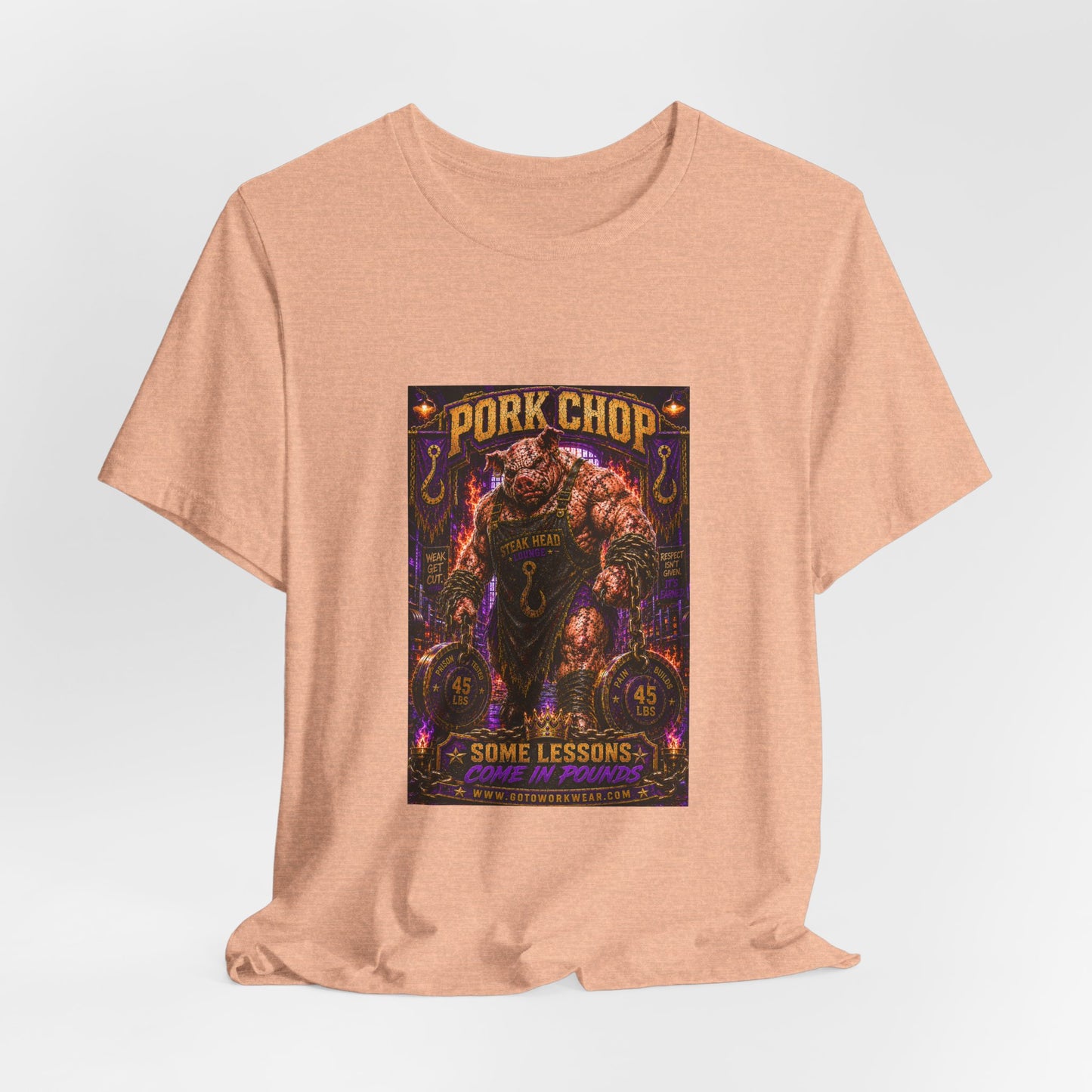 Pork Chop "Some Lessons Come in Pounds" - Graphic Tee