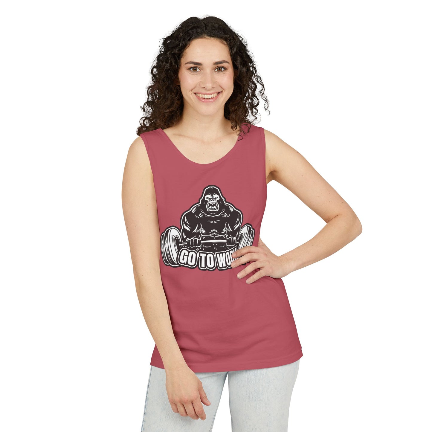Strength Training Gorilla Tank Top, Workout Gear, Fitness Apparel, Gym Shirt, Exercise Tank, Bodybuilding Clothes