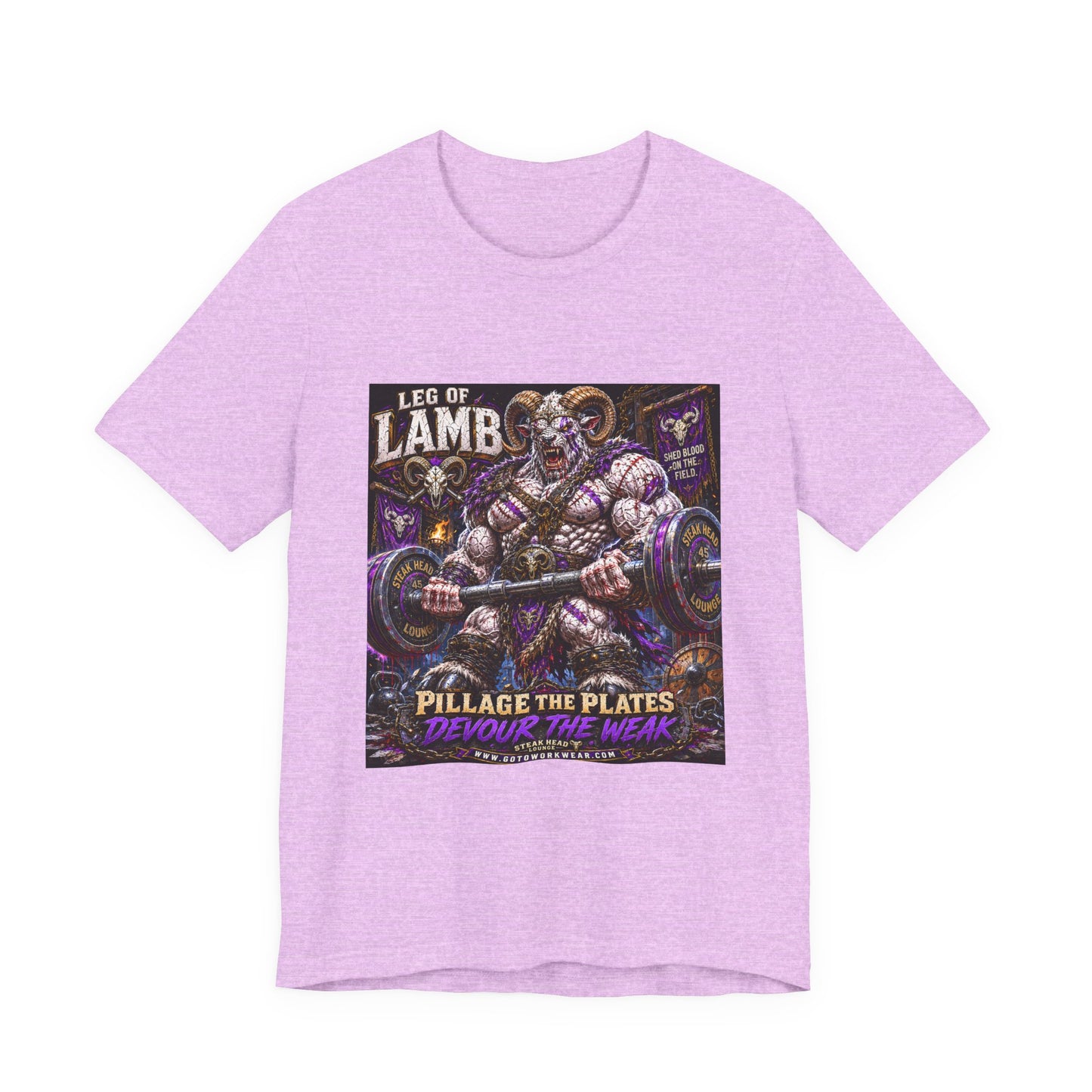 Leg of Lamb "Pillage the Plates, Devour the Weak" - Graphic Shirt Tee