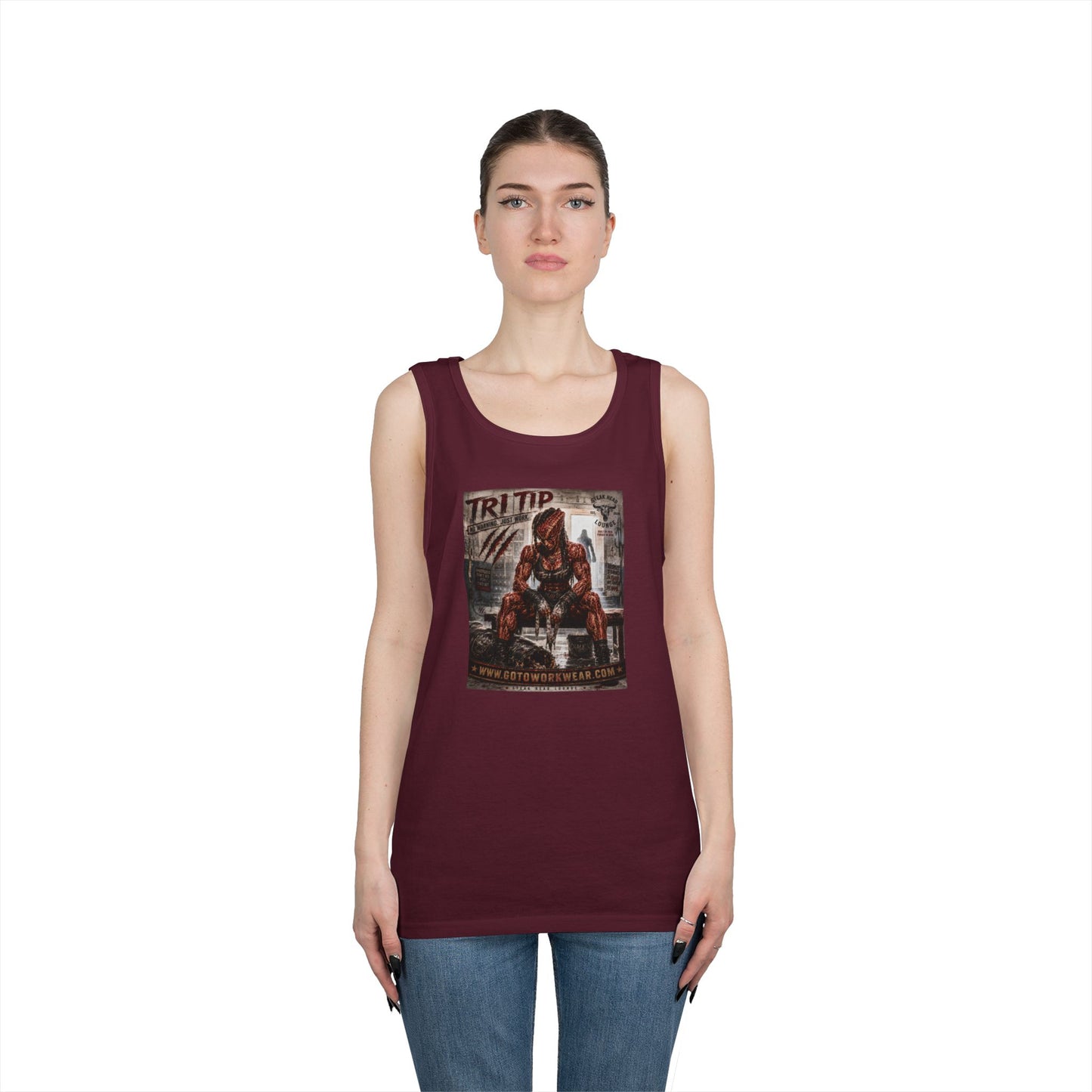 Tri Tip "No Warning. Just Work" - Tank Top
