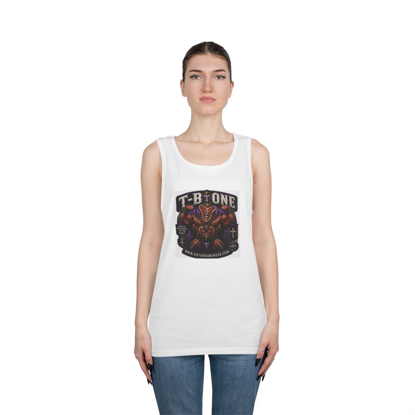 T-Bone "Chew on Your Excuses, Lift the Weight" - Tank Top