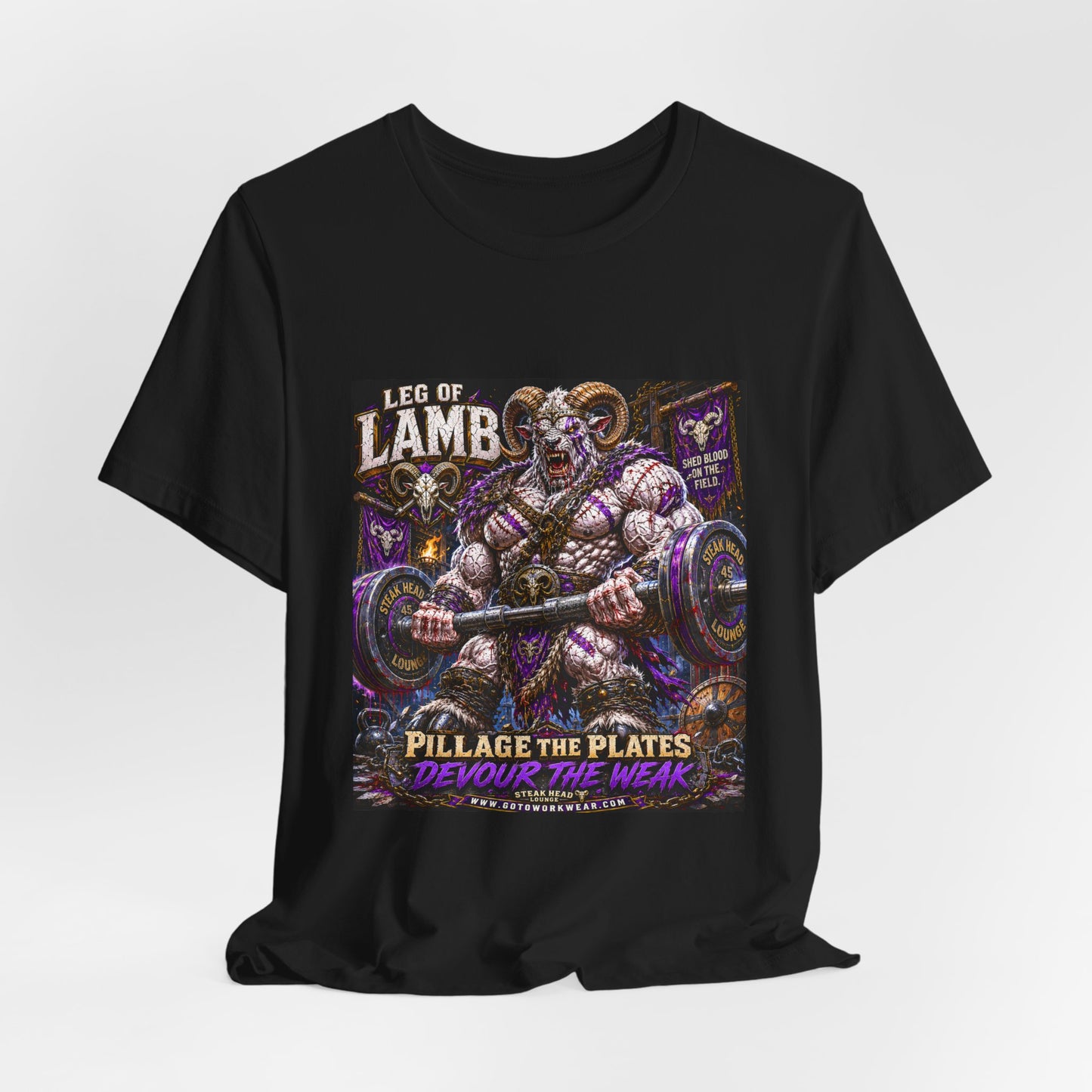 Leg of Lamb "Pillage the Plates, Devour the Weak" - Graphic Shirt Tee