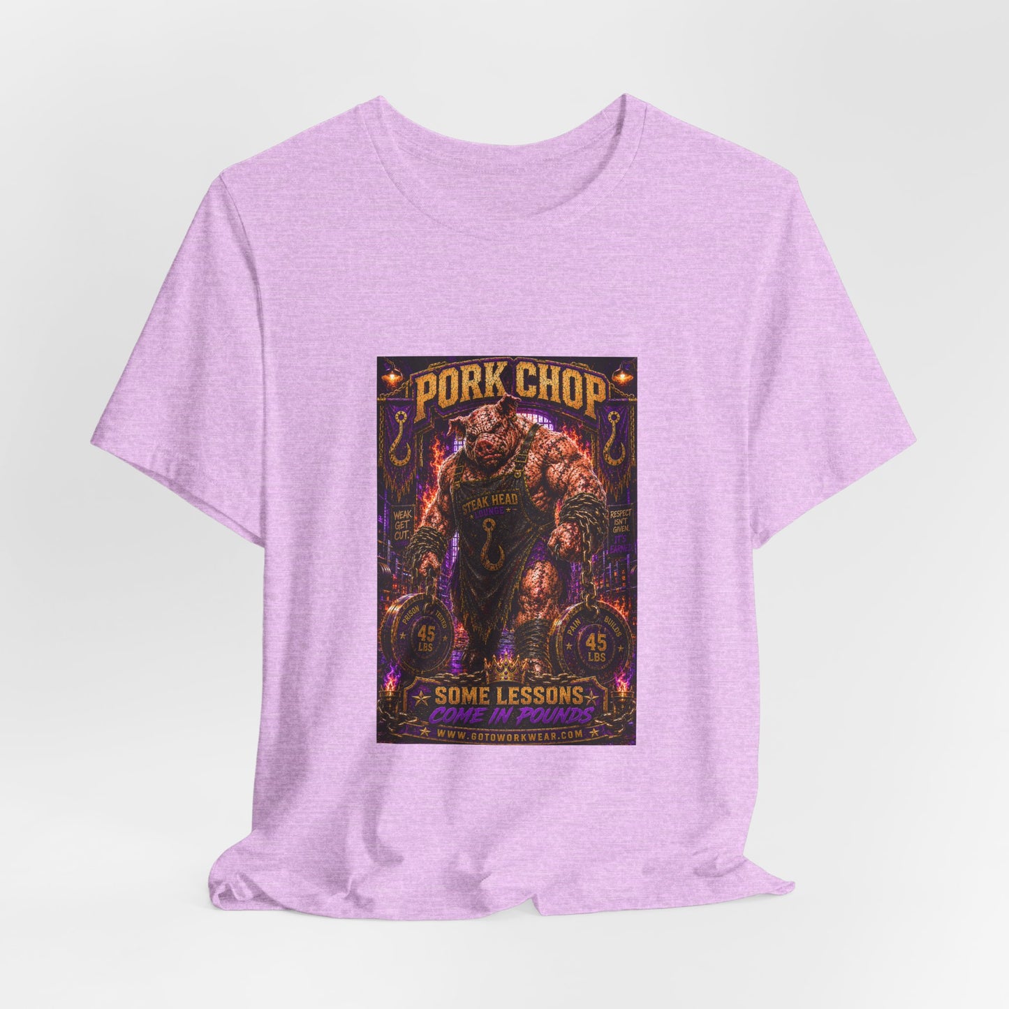 Pork Chop "Some Lessons Come in Pounds" - Graphic Tee
