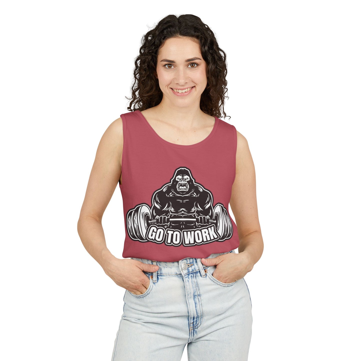 Strength Training Gorilla Tank Top, Workout Gear, Fitness Apparel, Gym Shirt, Exercise Tank, Bodybuilding Clothes