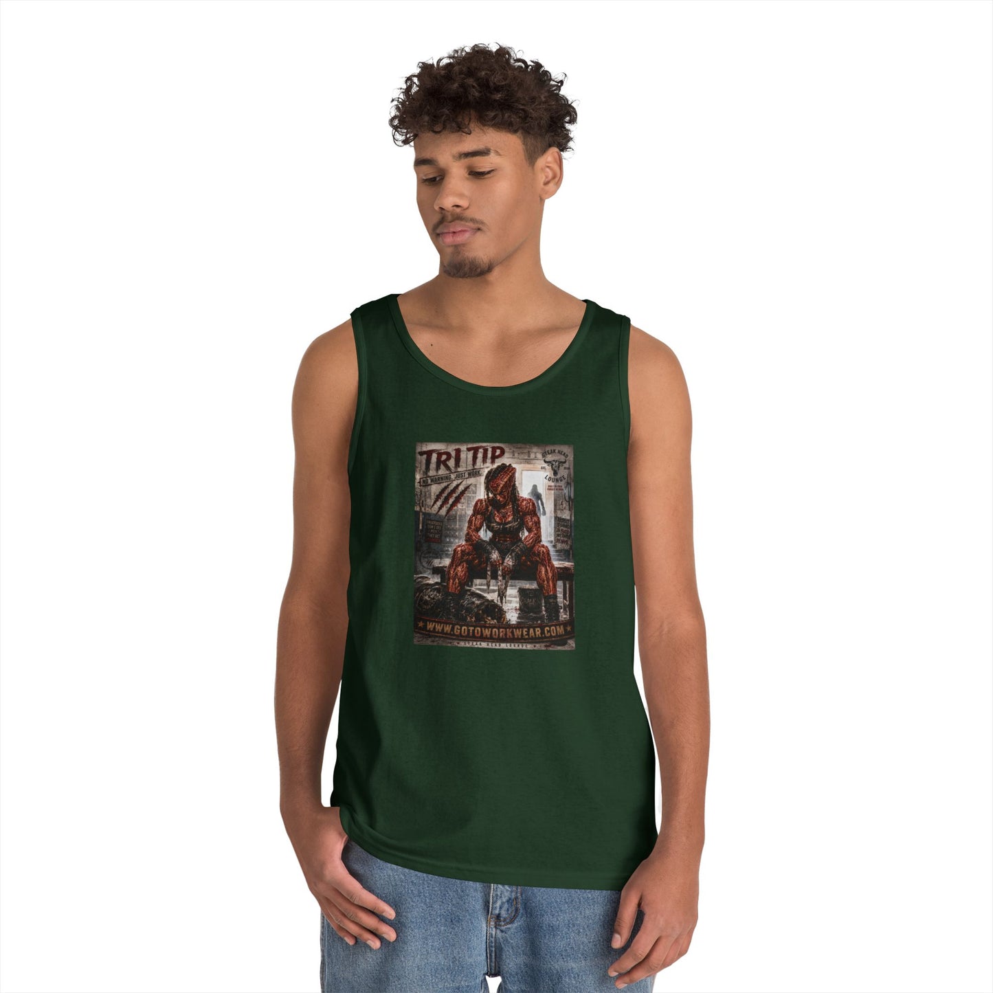 Tri Tip "No Warning. Just Work" - Tank Top