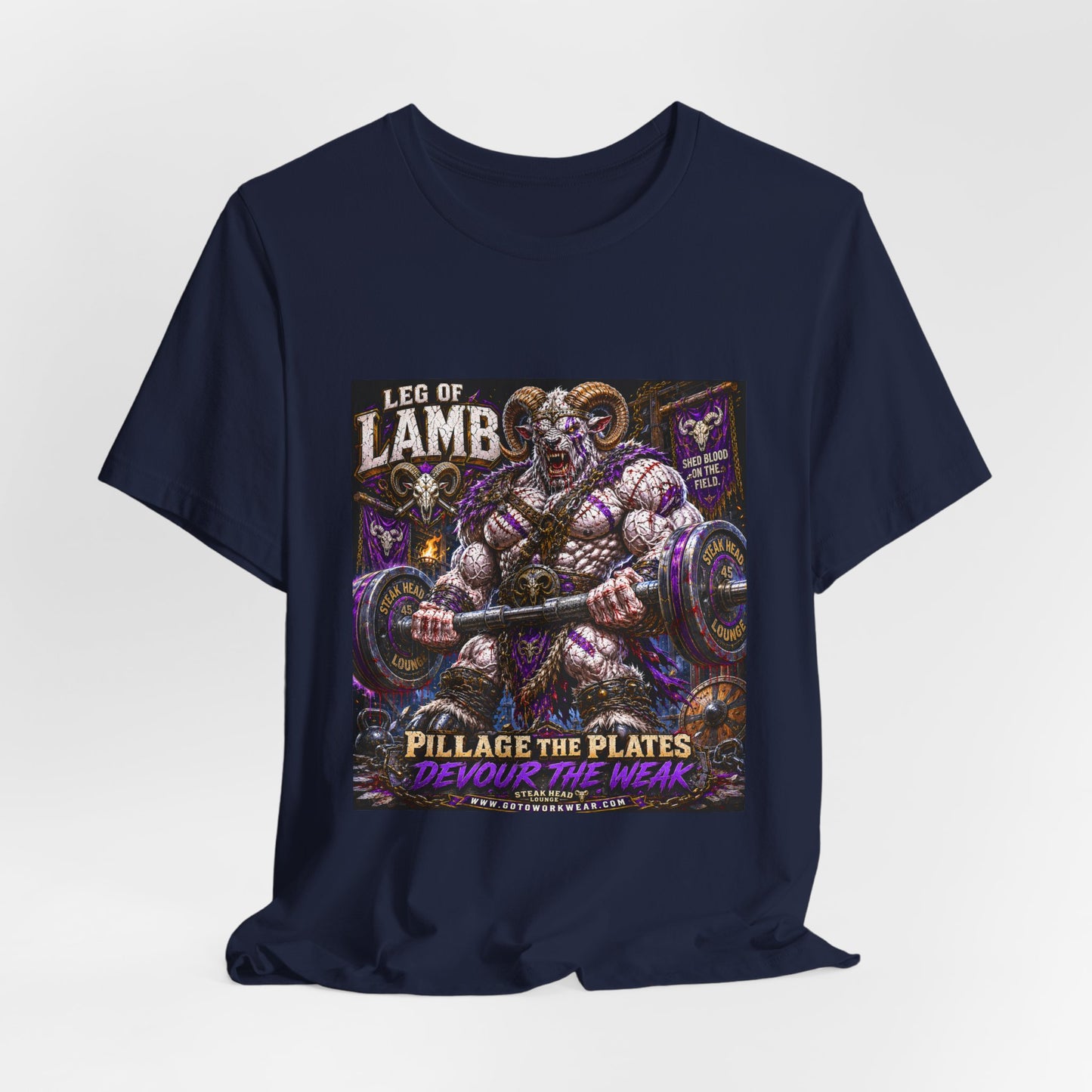 Leg of Lamb "Pillage the Plates, Devour the Weak" - Graphic Shirt Tee