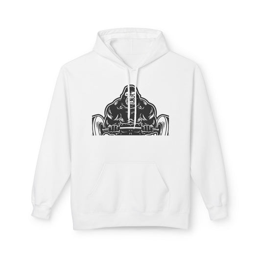 Muscle Tee Hoodie - Unisex Fleece, Gym Wear, Fitness Sweatshirt, Stylish Hoodie, Gift for Gym Lovers