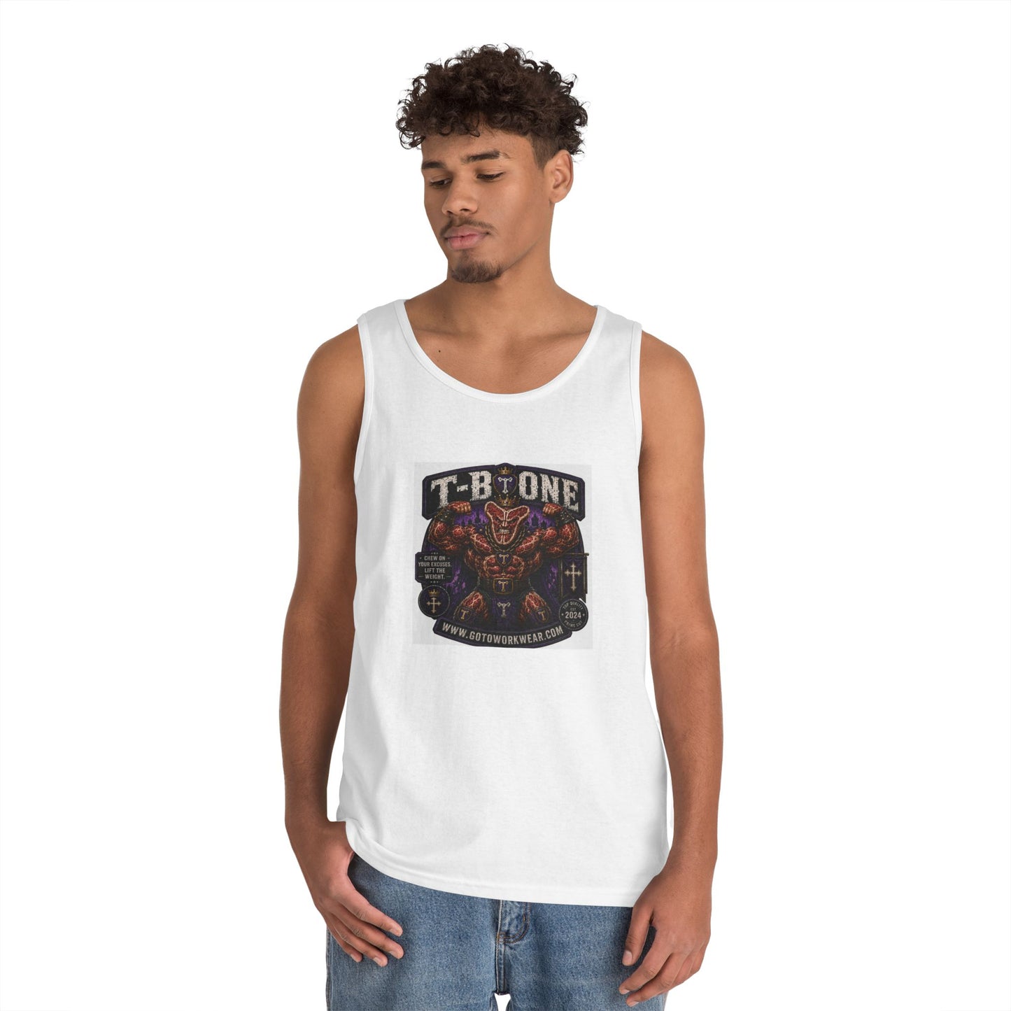 T-Bone "Chew on Your Excuses, Lift the Weight" - Tank Top