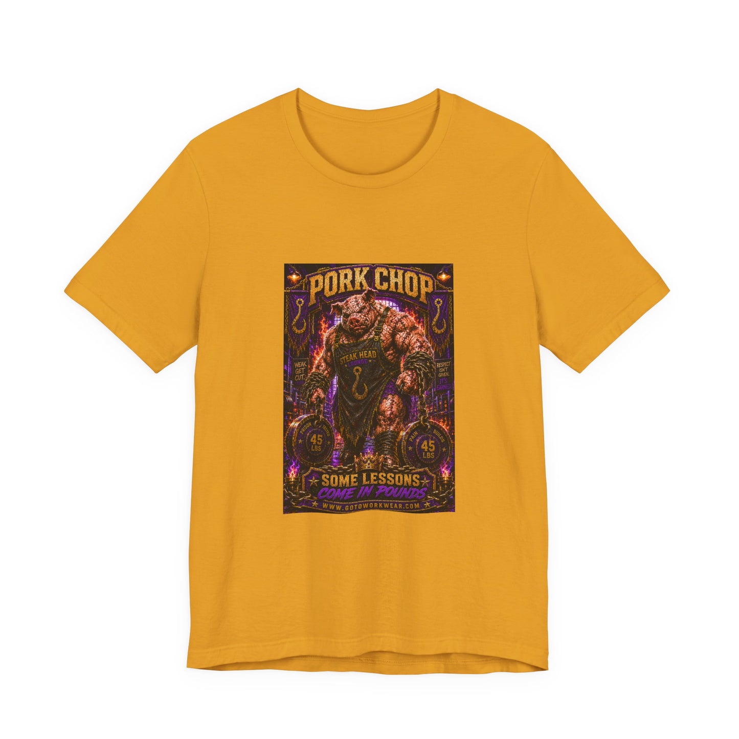 Pork Chop "Some Lessons Come in Pounds" - Graphic Tee