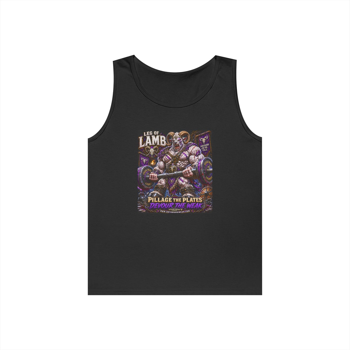 Leg of Lamb "Pillage the Plates - Devour the Weak" - Tank Top