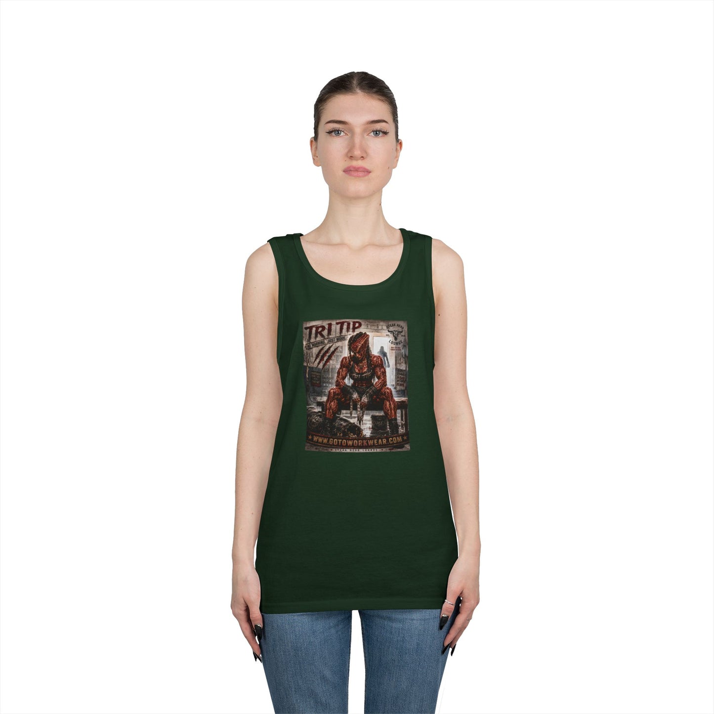 Tri Tip "No Warning. Just Work" - Tank Top