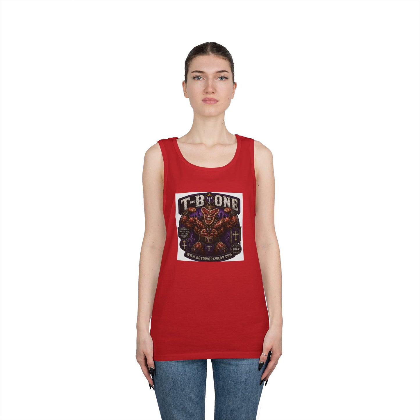 T-Bone "Chew on Your Excuses, Lift the Weight" - Tank Top