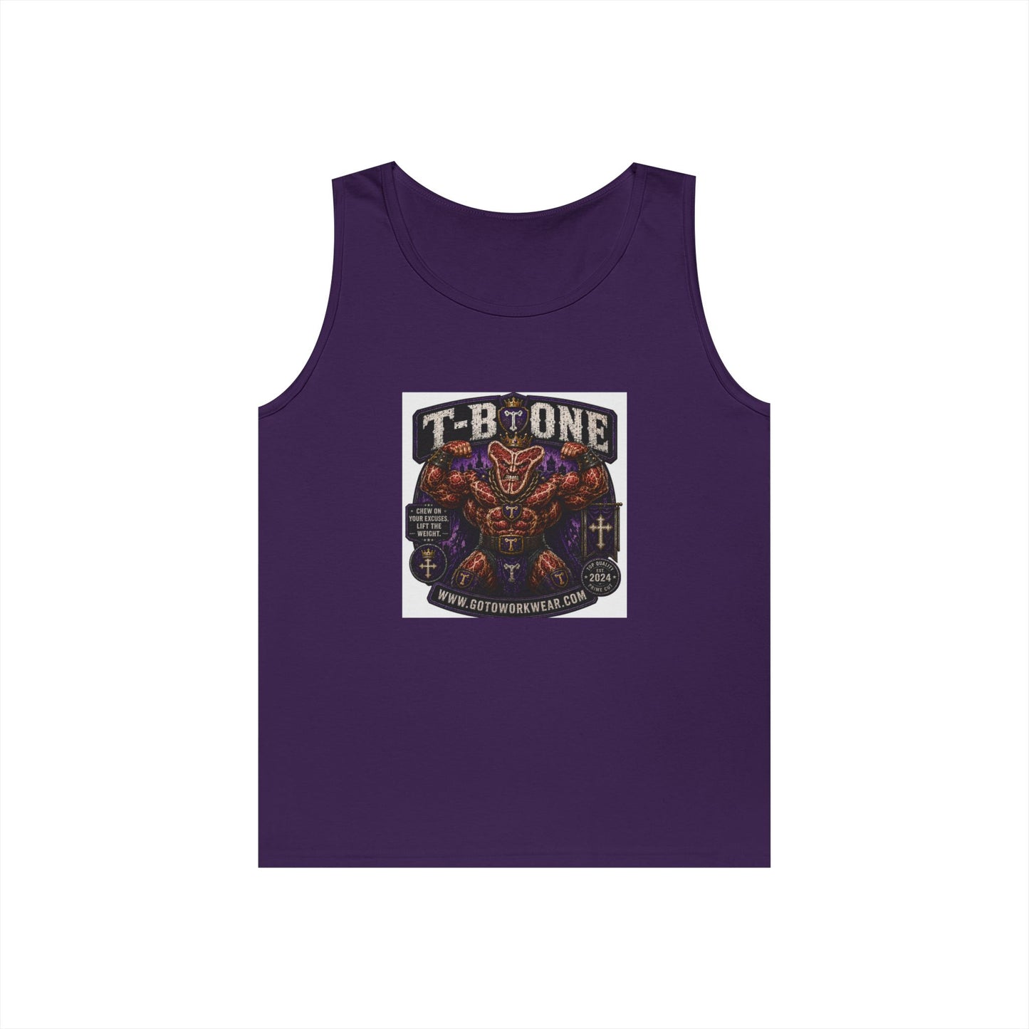 T-Bone "Chew on Your Excuses, Lift the Weight" - Tank Top