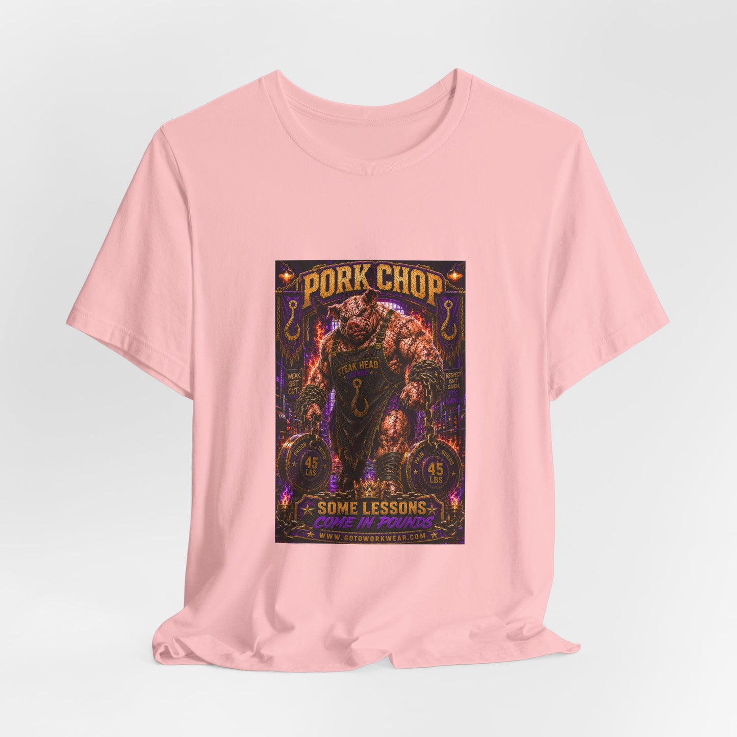Pork Chop "Some Lessons Come in Pounds" - Graphic Tee