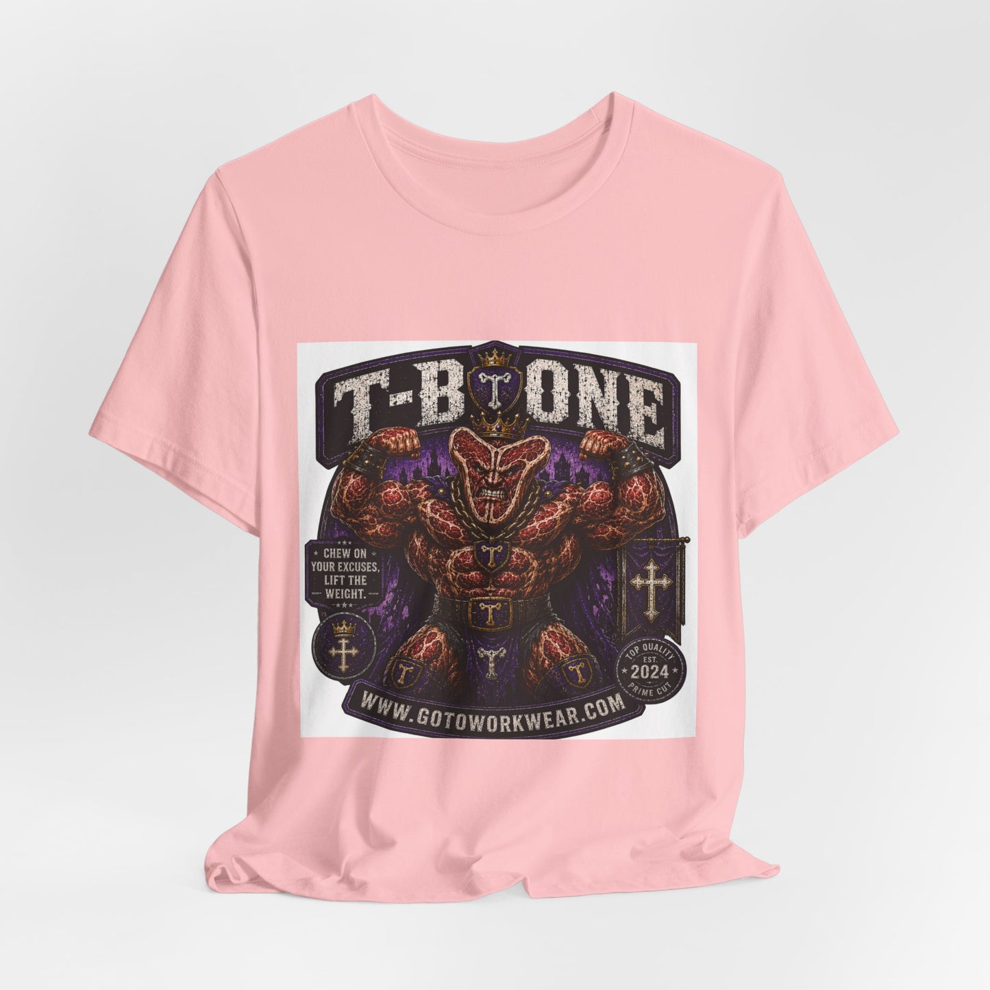 T-Bone "Chew on Your Excuses, Lft the Weight" - Graphic Tee