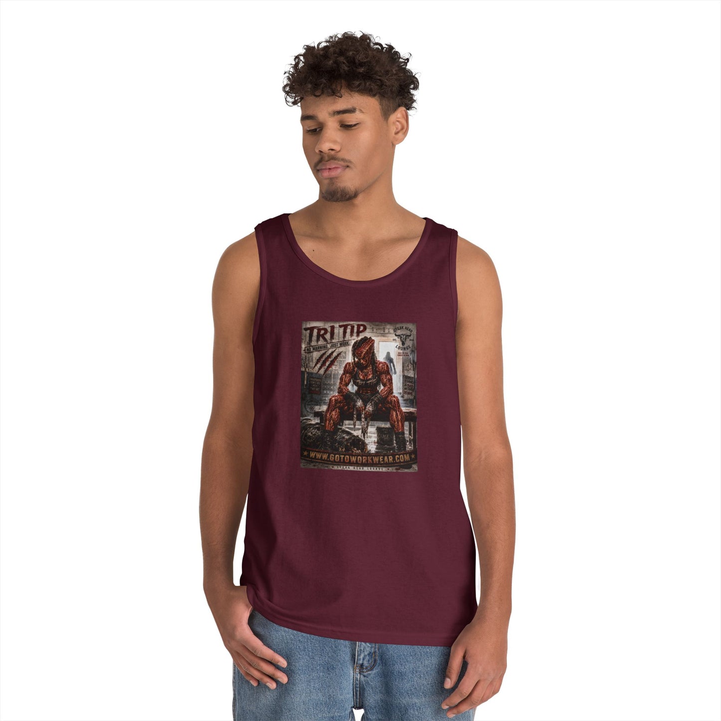 Tri Tip "No Warning. Just Work" - Tank Top