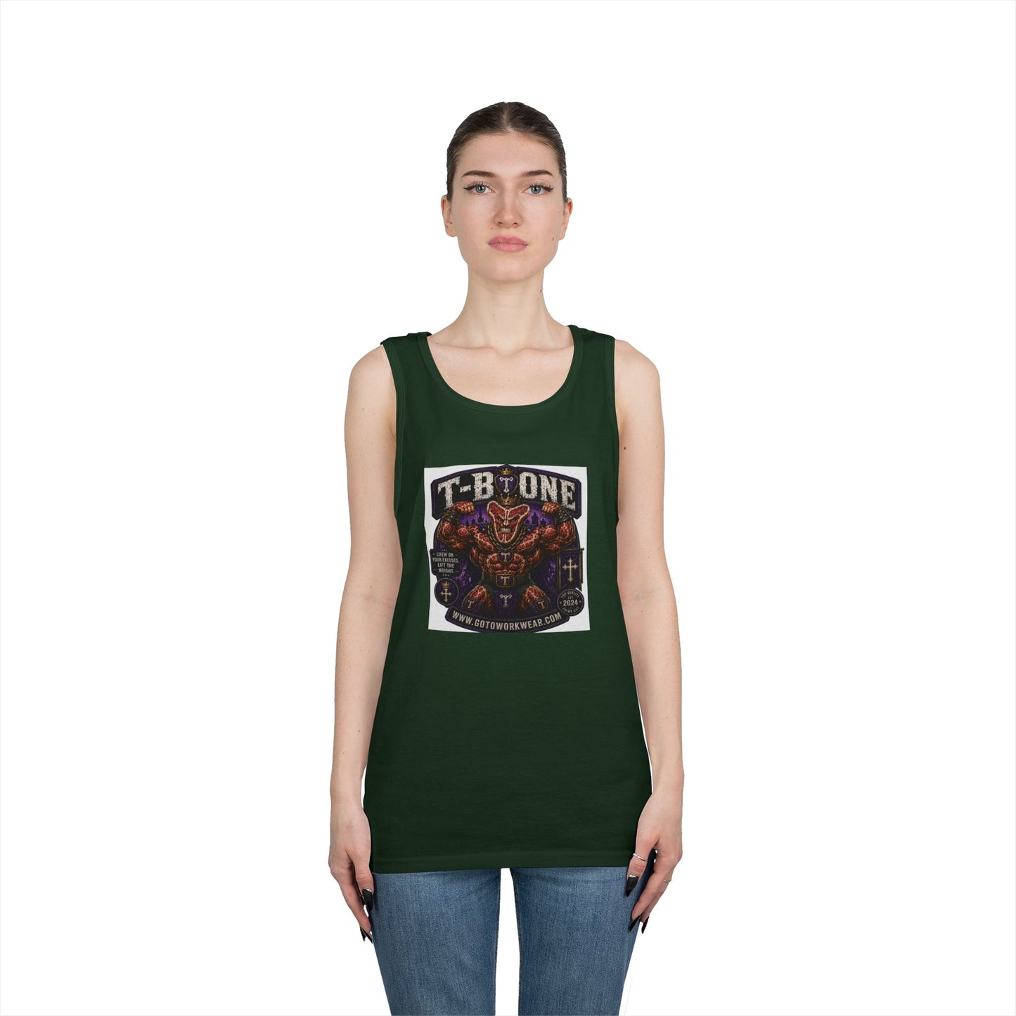T-Bone "Chew on Your Excuses, Lift the Weight" - Tank Top