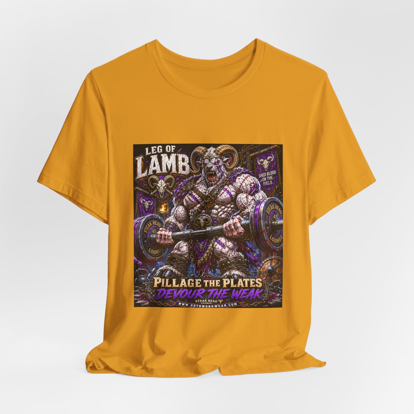 Leg of Lamb "Pillage the Plates, Devour the Weak" - Graphic Shirt Tee