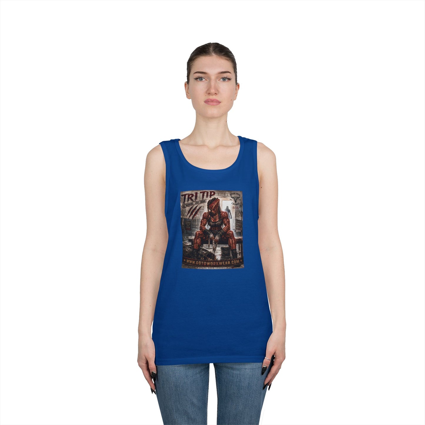 Tri Tip "No Warning. Just Work" - Tank Top
