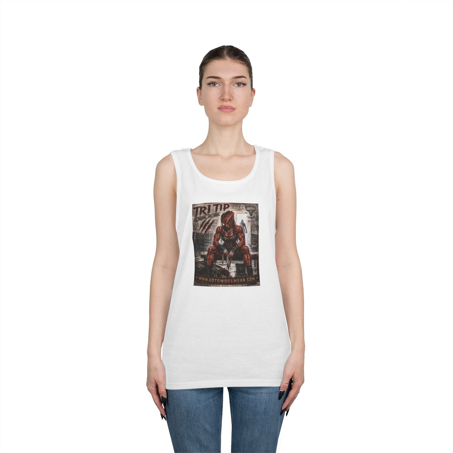 Tri Tip "No Warning. Just Work" - Tank Top