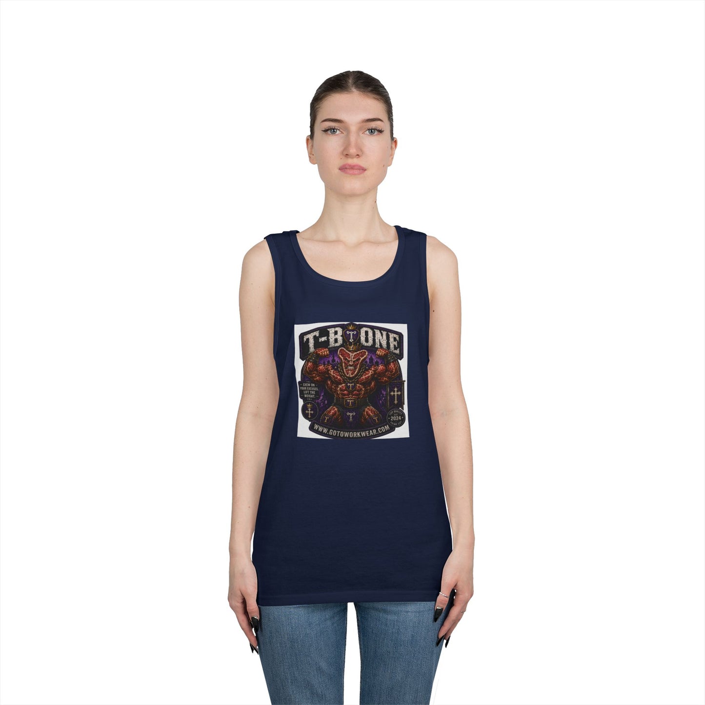 T-Bone "Chew on Your Excuses, Lift the Weight" - Tank Top