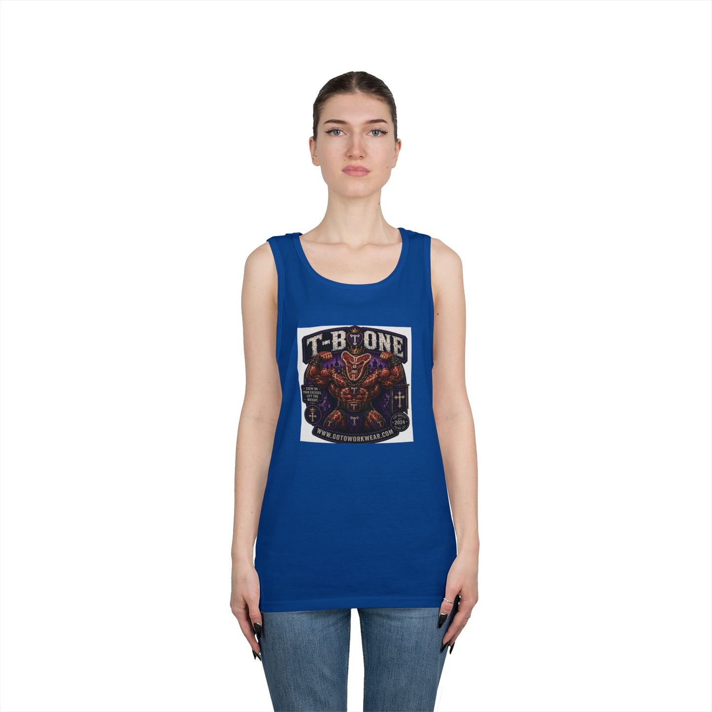 T-Bone "Chew on Your Excuses, Lift the Weight" - Tank Top