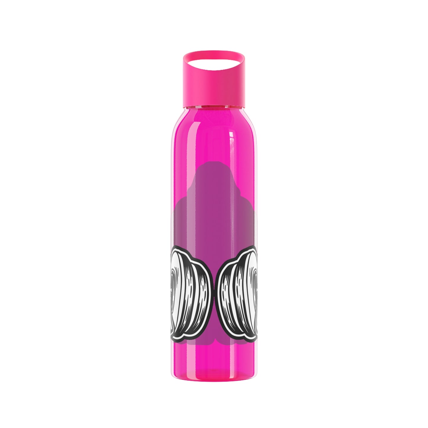 Fitness Water Bottle, Motivational Gym Bottle, Sports Hydration Flask, Workout Gift, Exercise Gear, Red Gorilla Design