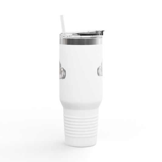 Gorilla Lift Insulated Travel Mug | 40oz Motivational Coffee Tumbler | Perfect for Work, Gym, or Road Trips | Unique Gift Idea
