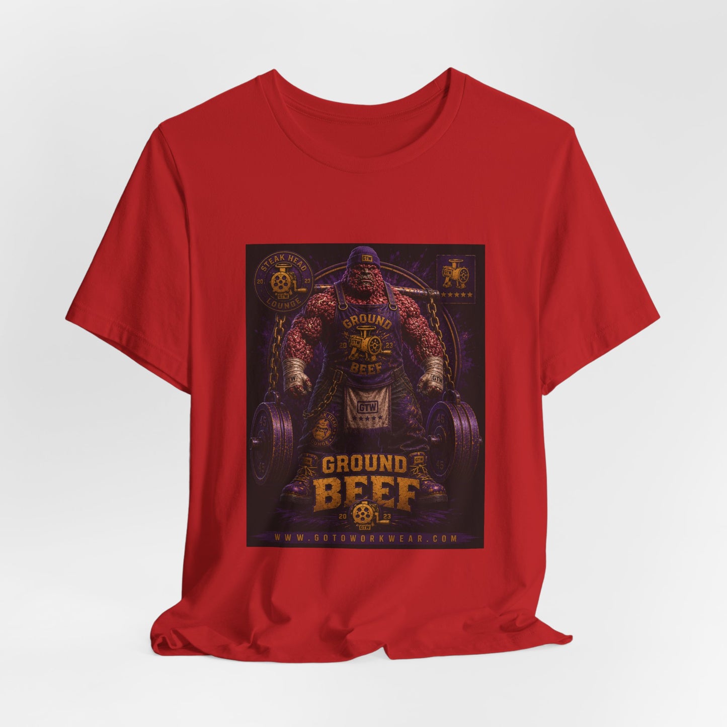 Ground Beef "Grinder Built Gains" - Graphic Tee