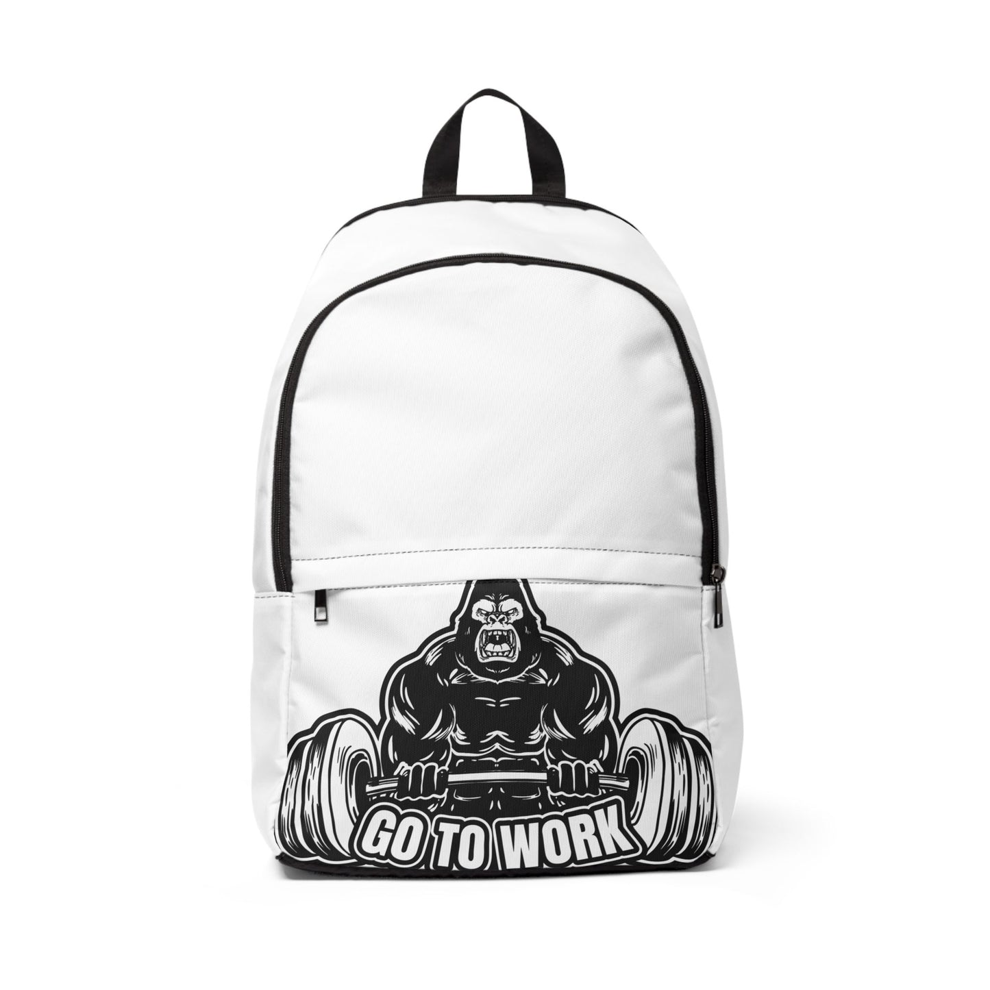 Motivational Unisex Backpack - Go to Work Gym Bag, Fitness Tote, Student Backpack, Workout Essentials, Daily Carry