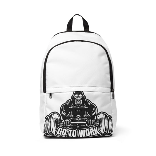 Motivational Unisex Backpack - Go to Work Gym Bag, Fitness Tote, Student Backpack, Workout Essentials, Daily Carry
