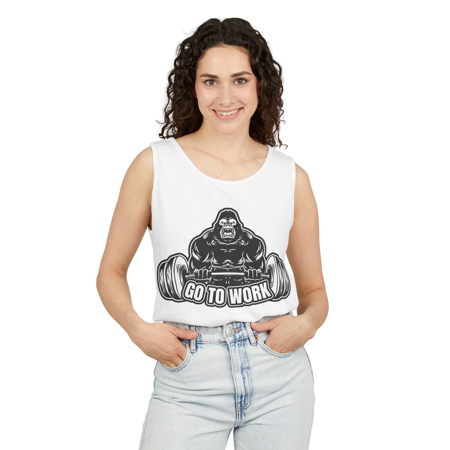 Strength Training Gorilla Tank Top, Workout Gear, Fitness Apparel, Gym Shirt, Exercise Tank, Bodybuilding Clothes