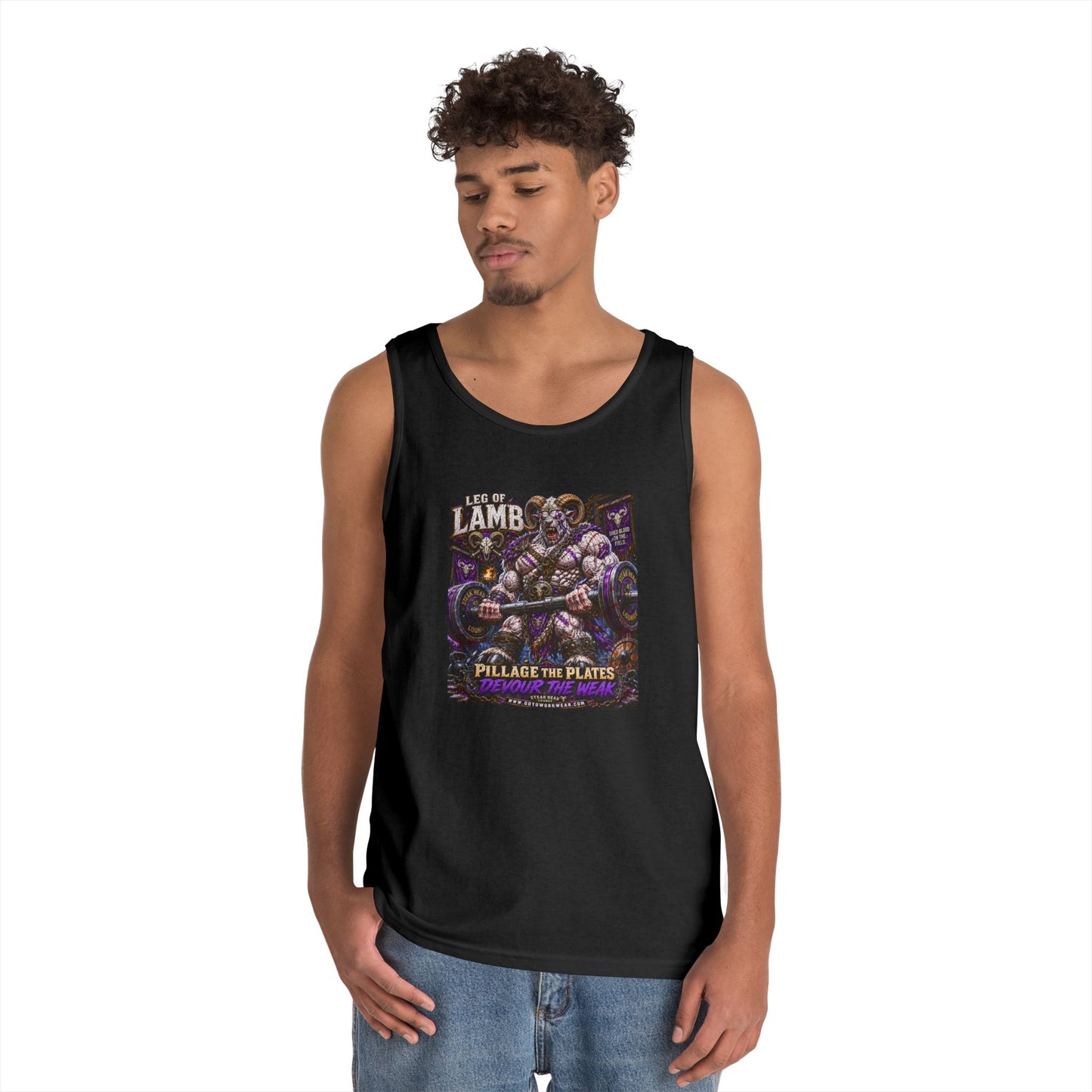 Leg of Lamb "Pillage the Plates - Devour the Weak" - Tank Top