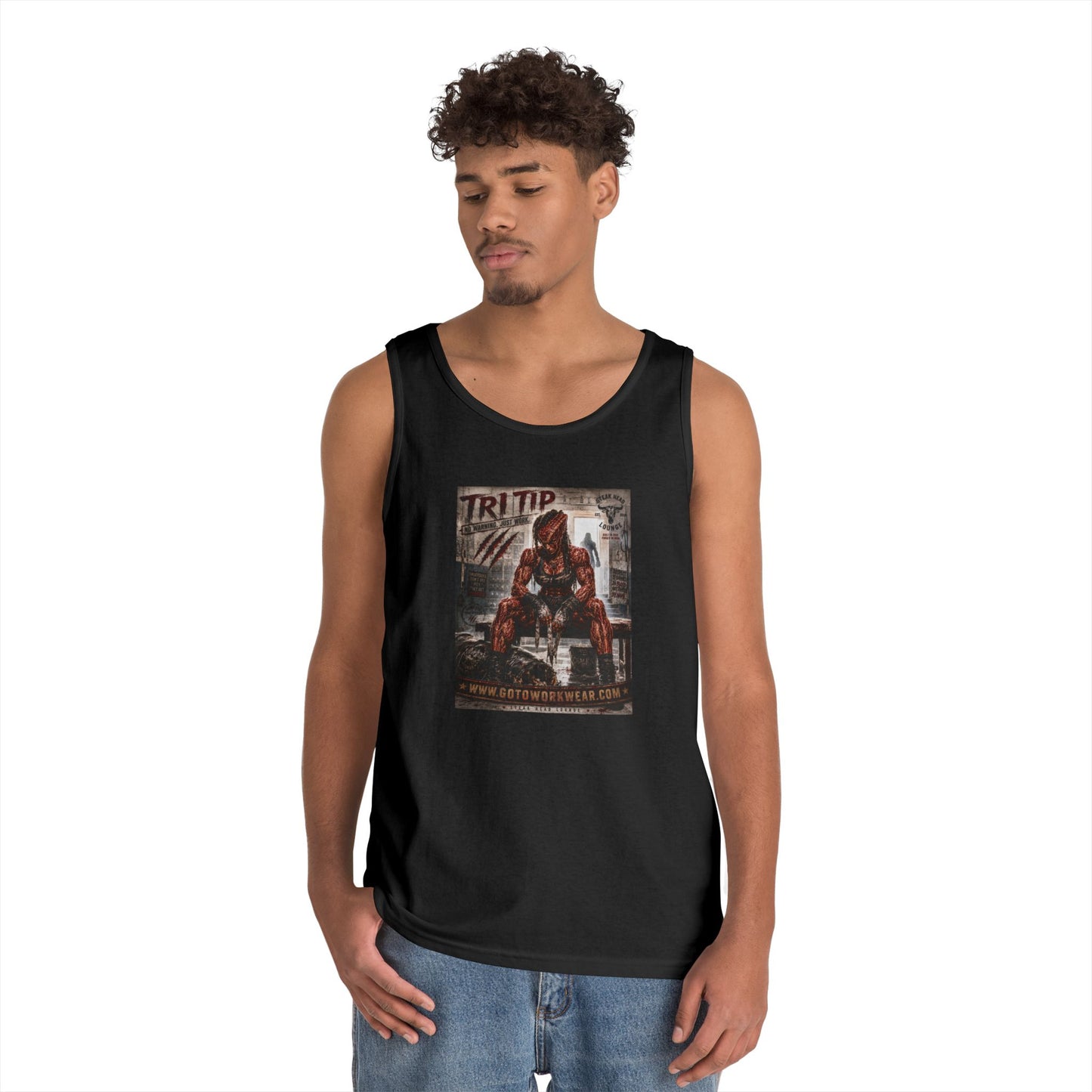 Tri Tip "No Warning. Just Work" - Tank Top