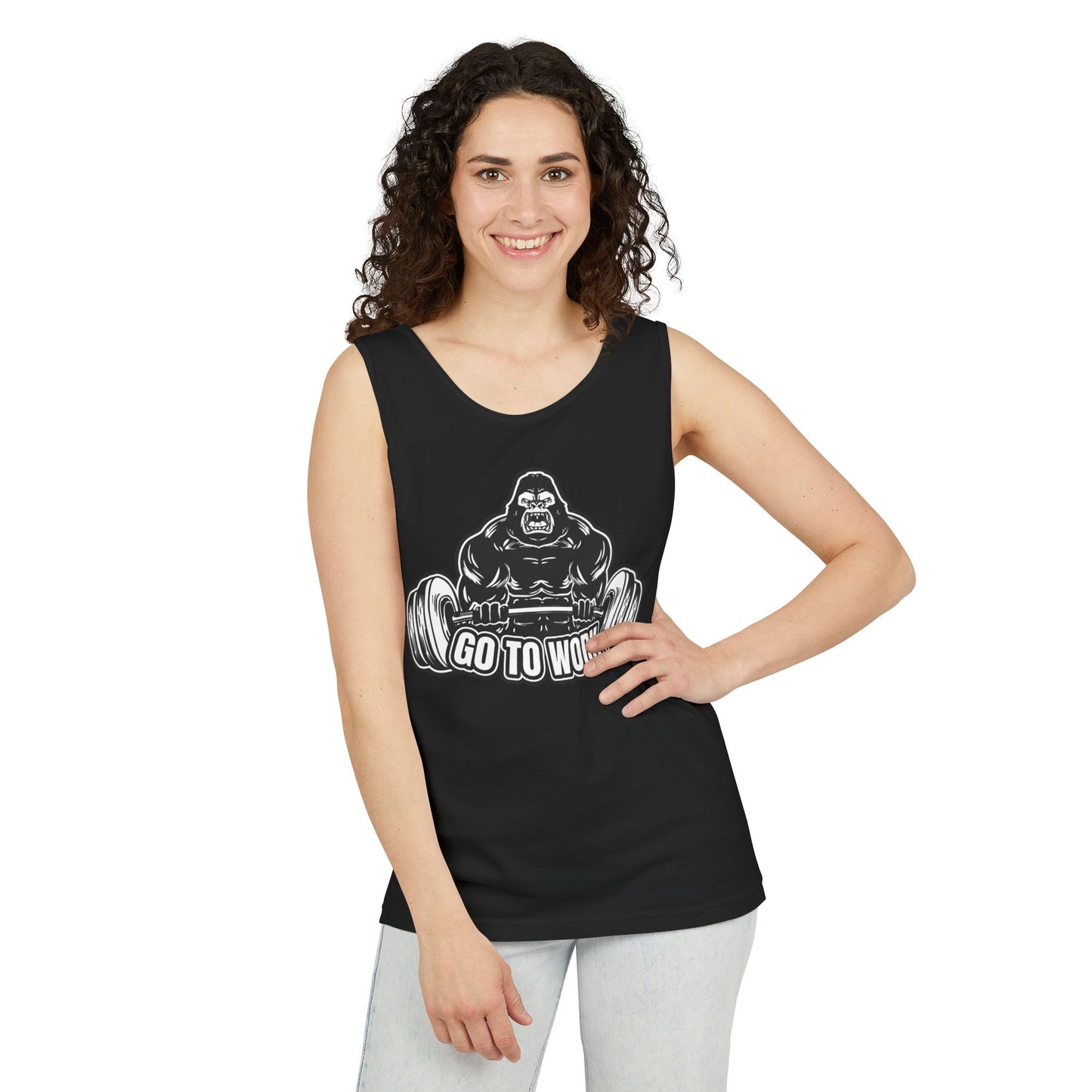 Strength Training Gorilla Tank Top, Workout Gear, Fitness Apparel, Gym Shirt, Exercise Tank, Bodybuilding Clothes