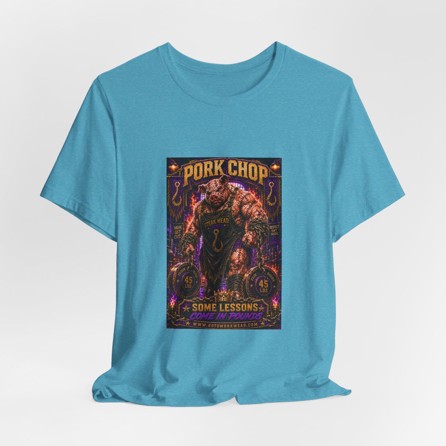 Pork Chop "Some Lessons Come in Pounds" - Graphic Tee