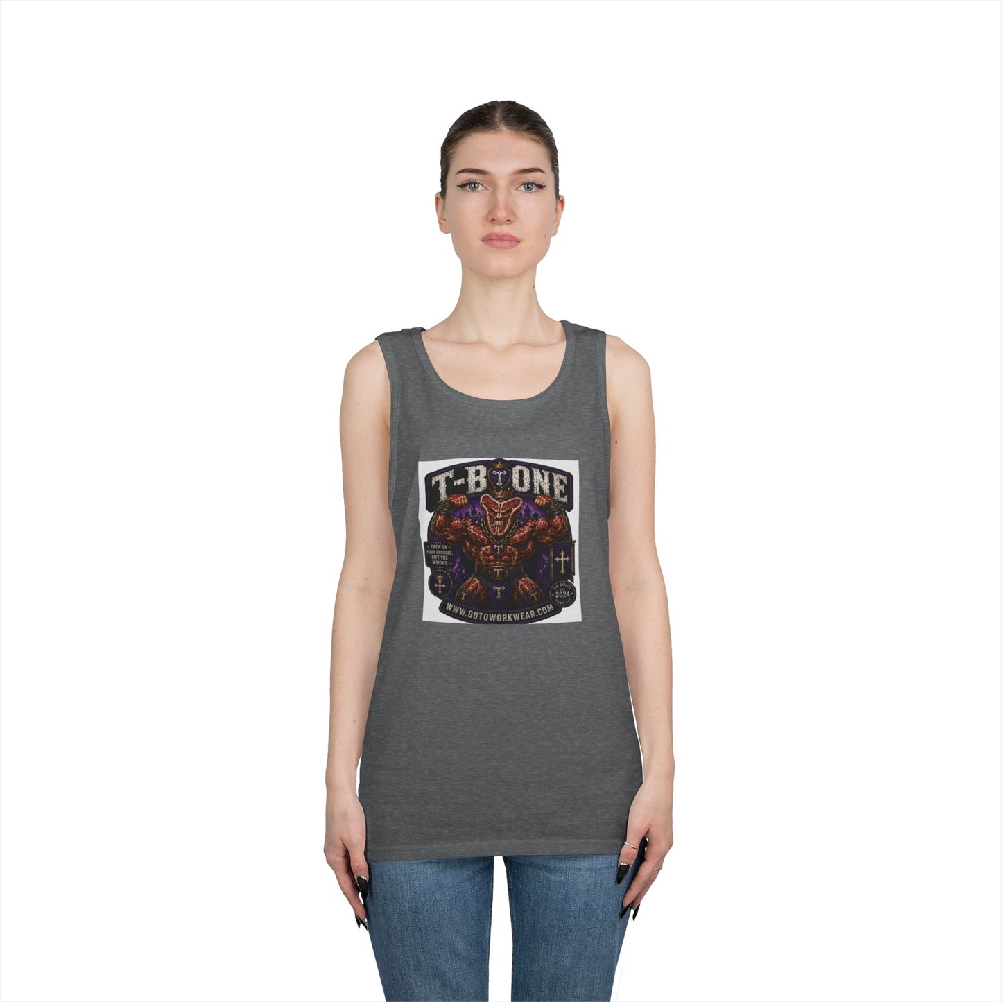 T-Bone "Chew on Your Excuses, Lift the Weight" - Tank Top