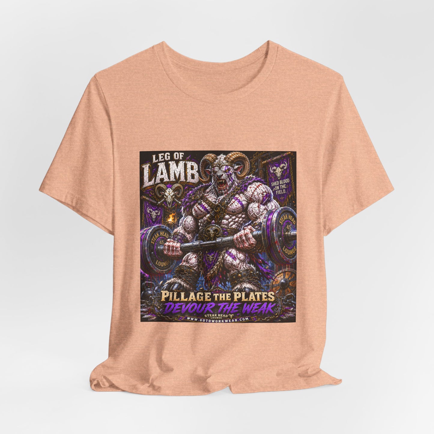 Leg of Lamb "Pillage the Plates, Devour the Weak" - Graphic Shirt Tee