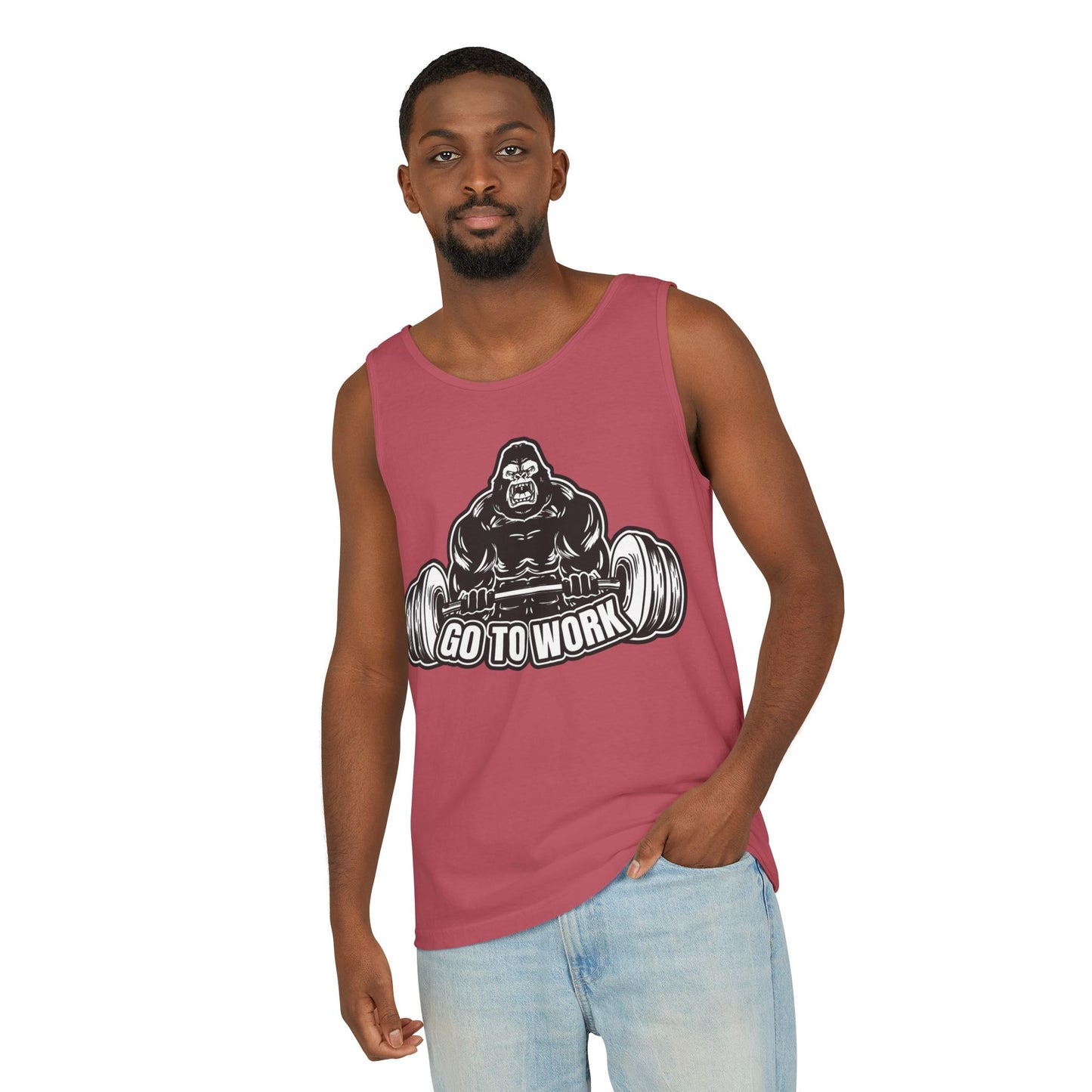 Strength Training Gorilla Tank Top, Workout Gear, Fitness Apparel, Gym Shirt, Exercise Tank, Bodybuilding Clothes