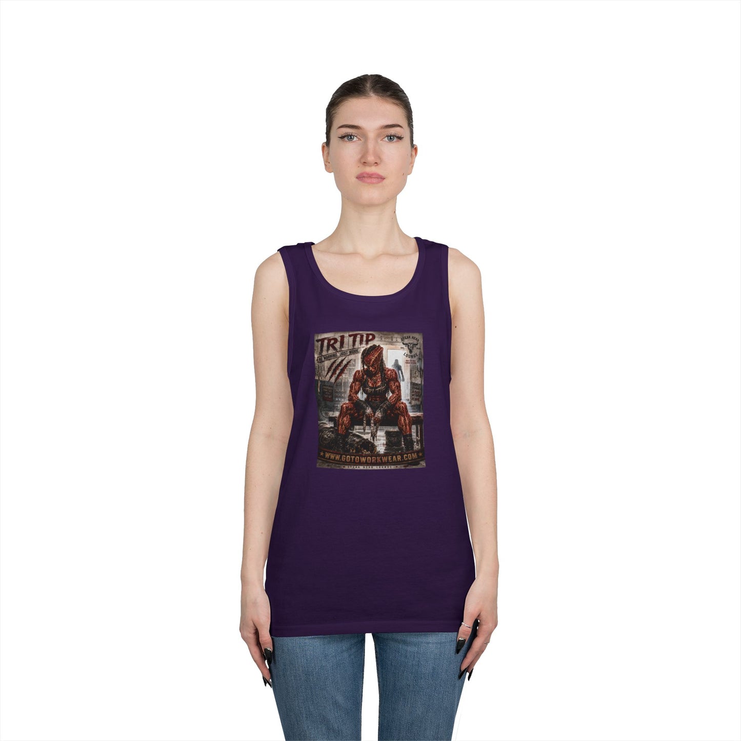 Tri Tip "No Warning. Just Work" - Tank Top