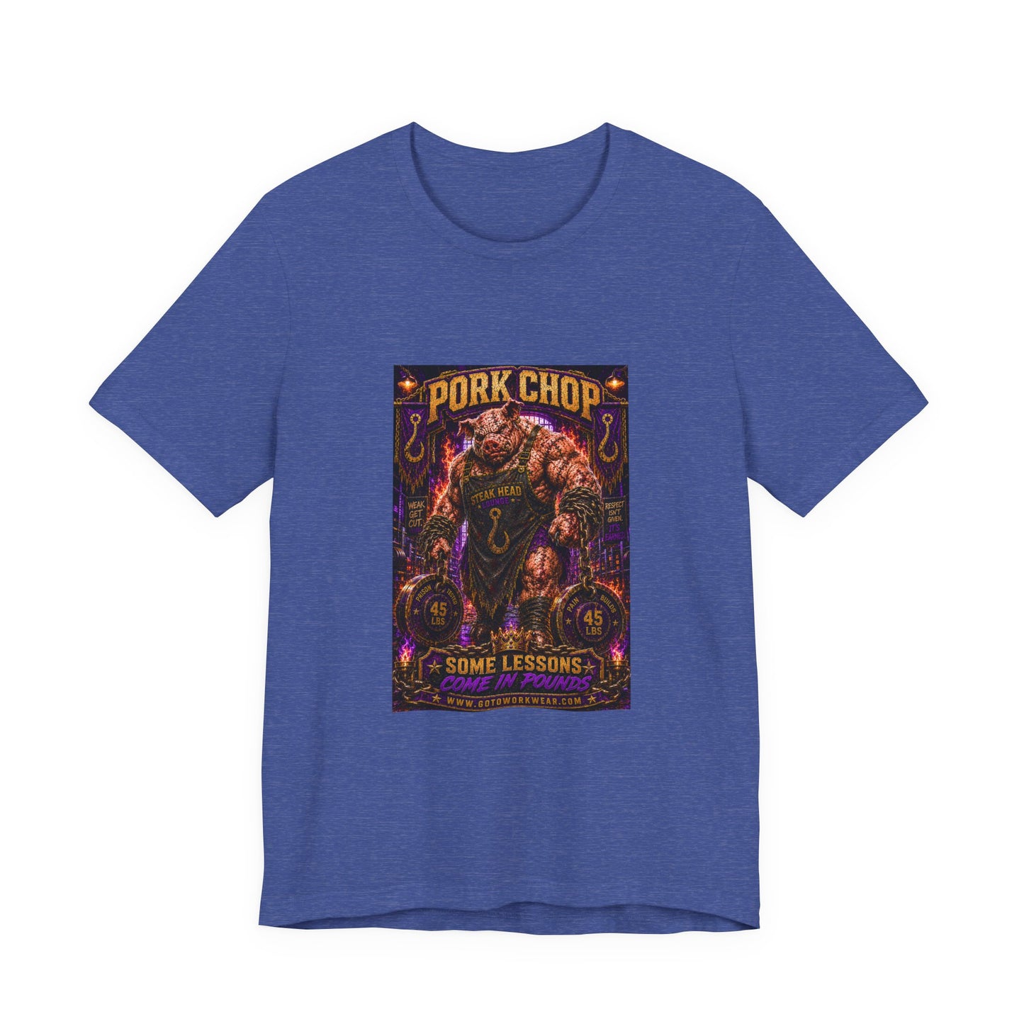 Pork Chop "Some Lessons Come in Pounds" - Graphic Tee