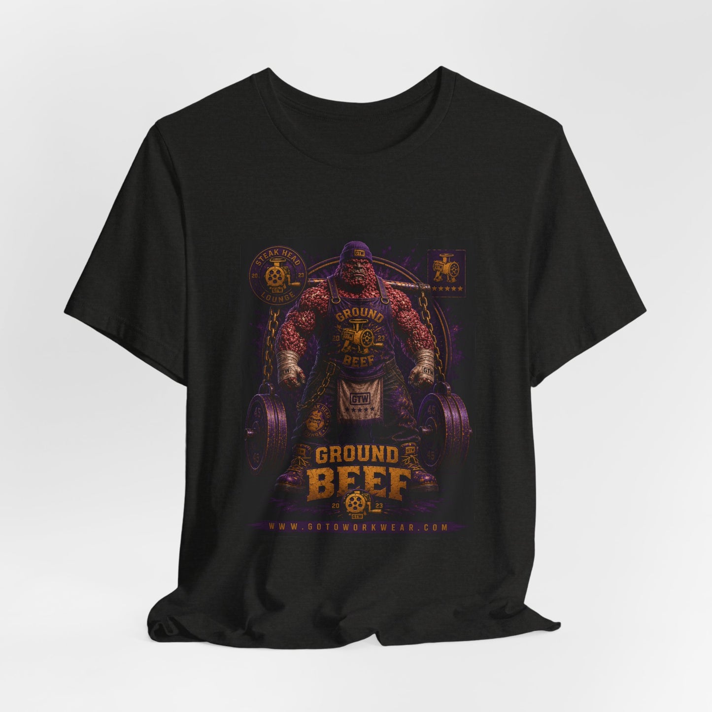 Ground Beef "Grinder Built Gains" - Graphic Tee