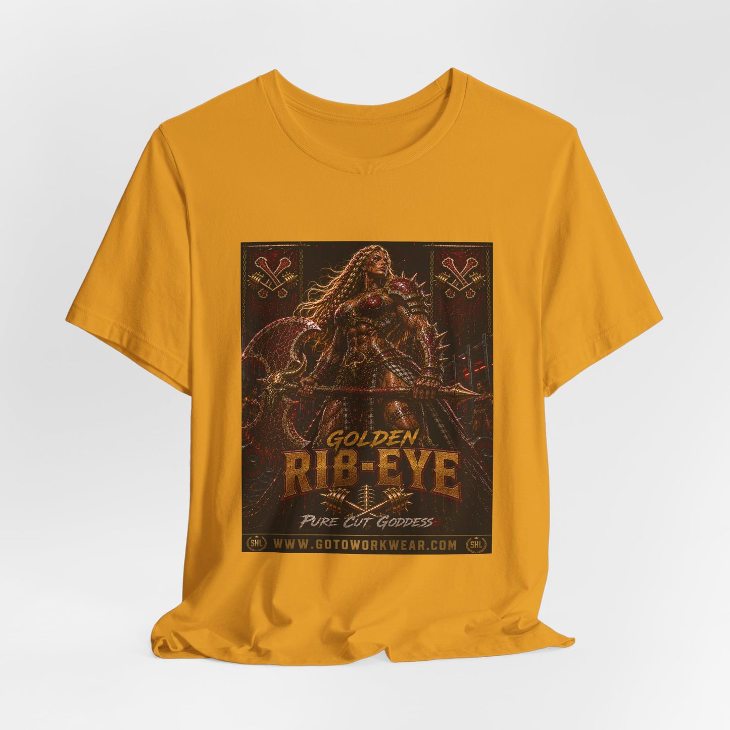 Golden Rib-Eye "Pure Cut Goddess" - Graphic Tee