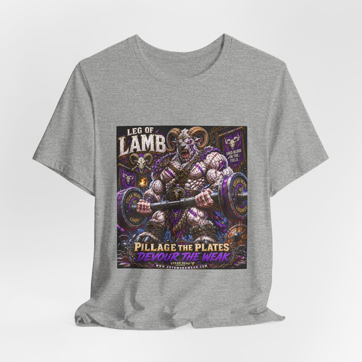 Leg of Lamb "Pillage the Plates, Devour the Weak" - Graphic Shirt Tee