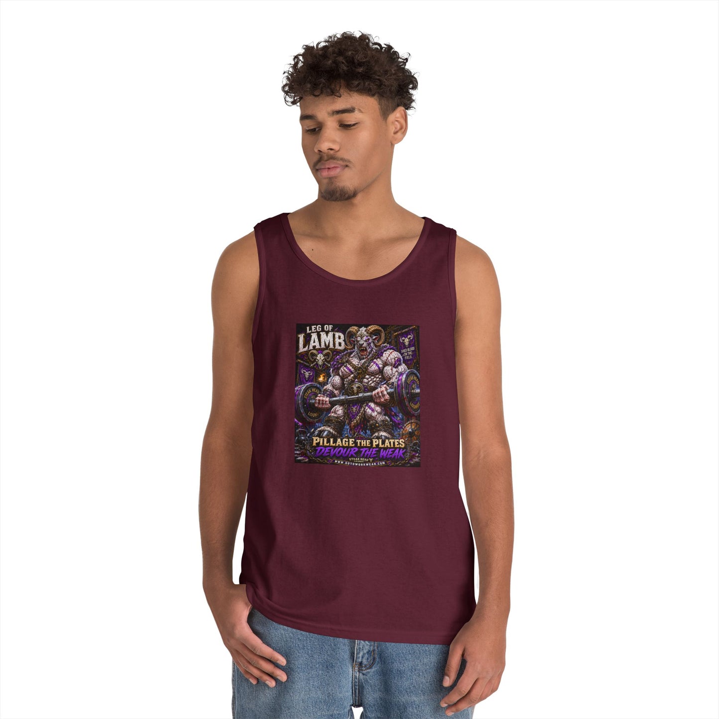 Leg of Lamb "Pillage the Plates - Devour the Weak" - Tank Top
