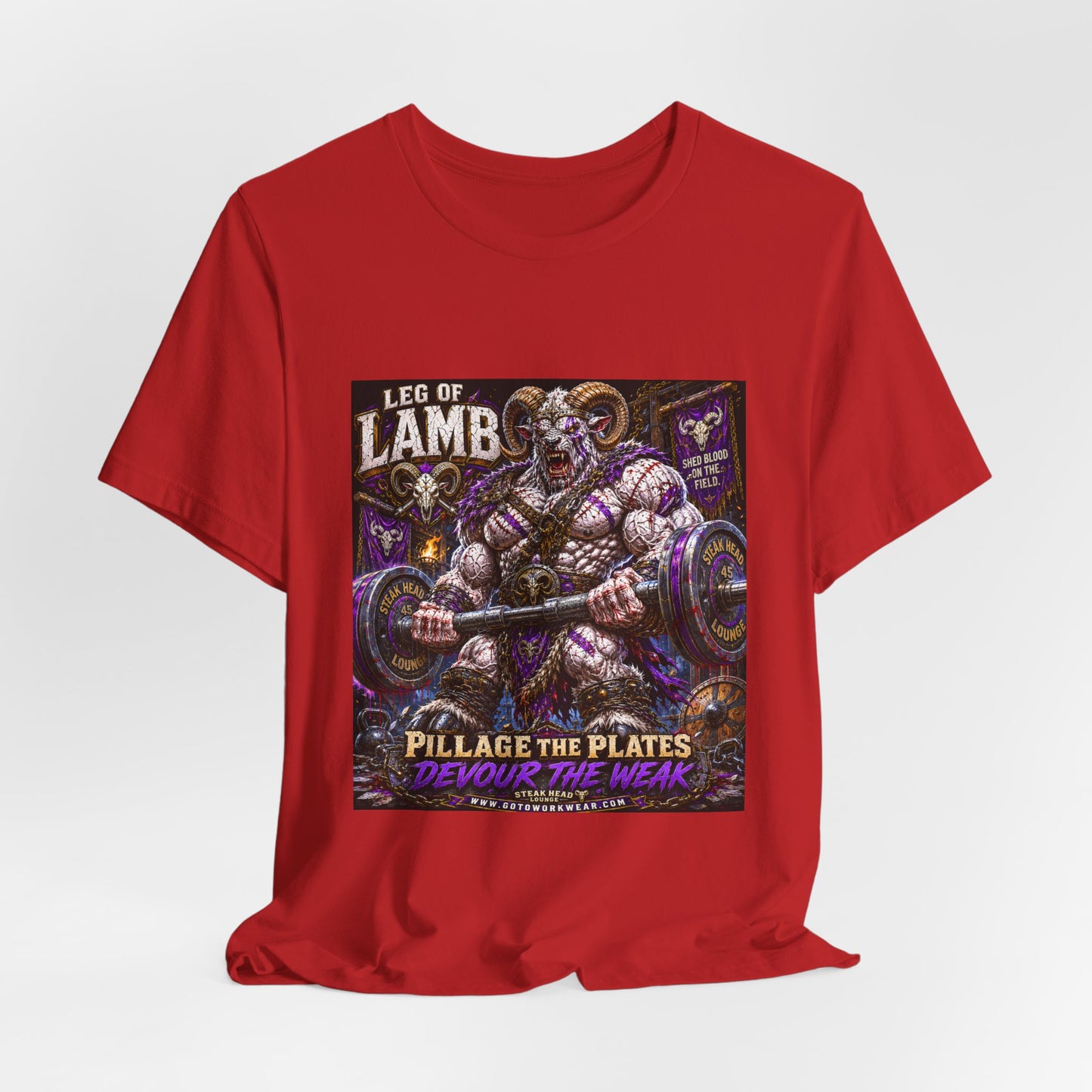 Leg of Lamb "Pillage the Plates, Devour the Weak" - Graphic Shirt Tee