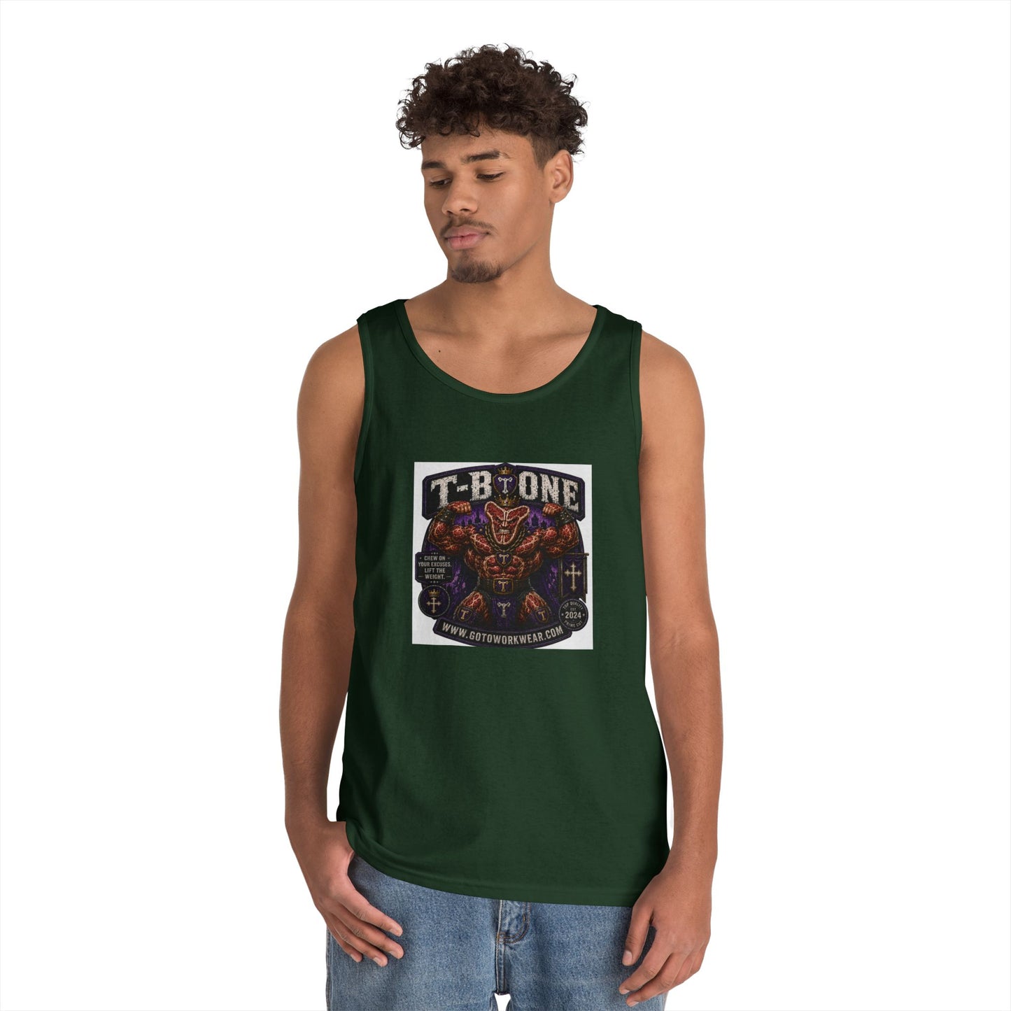 T-Bone "Chew on Your Excuses, Lift the Weight" - Tank Top